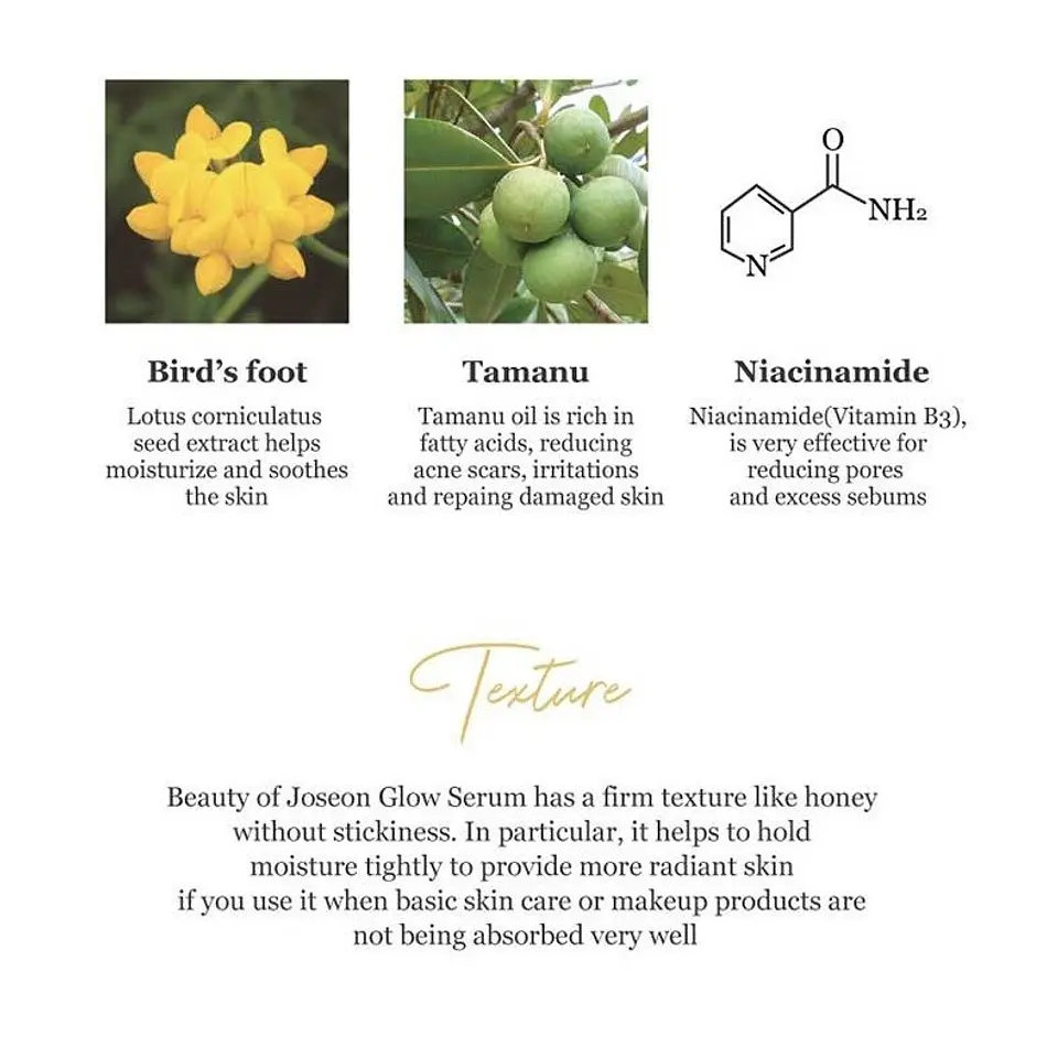 Glow Serum Propolis + Niacinamide (Beauty of Joseon) 30ml Tratamiento aclarante 60% propóleo 2% niacinamida, pieles mixtas y grasas 4