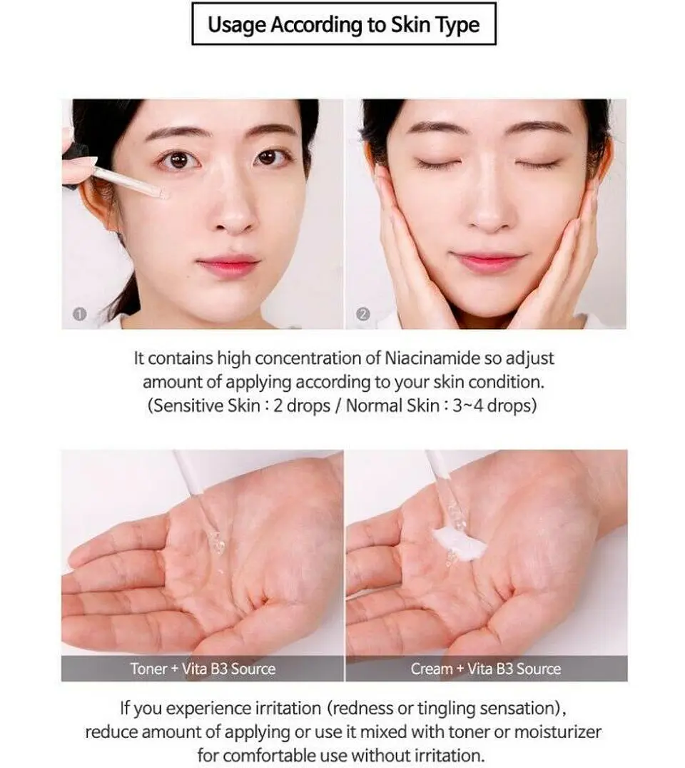 Vita B3 Source (TIAM) - 40ml Serum aclarante 10% Niacinamida + 2% arbutina Anti manchas 3