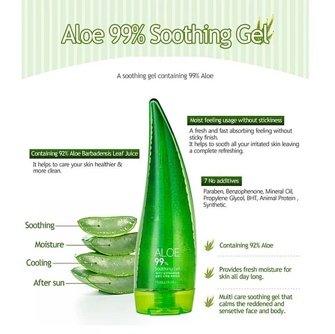 Gel 99% Aloe Vera Soothing (Holika Holika) - 250 ml 