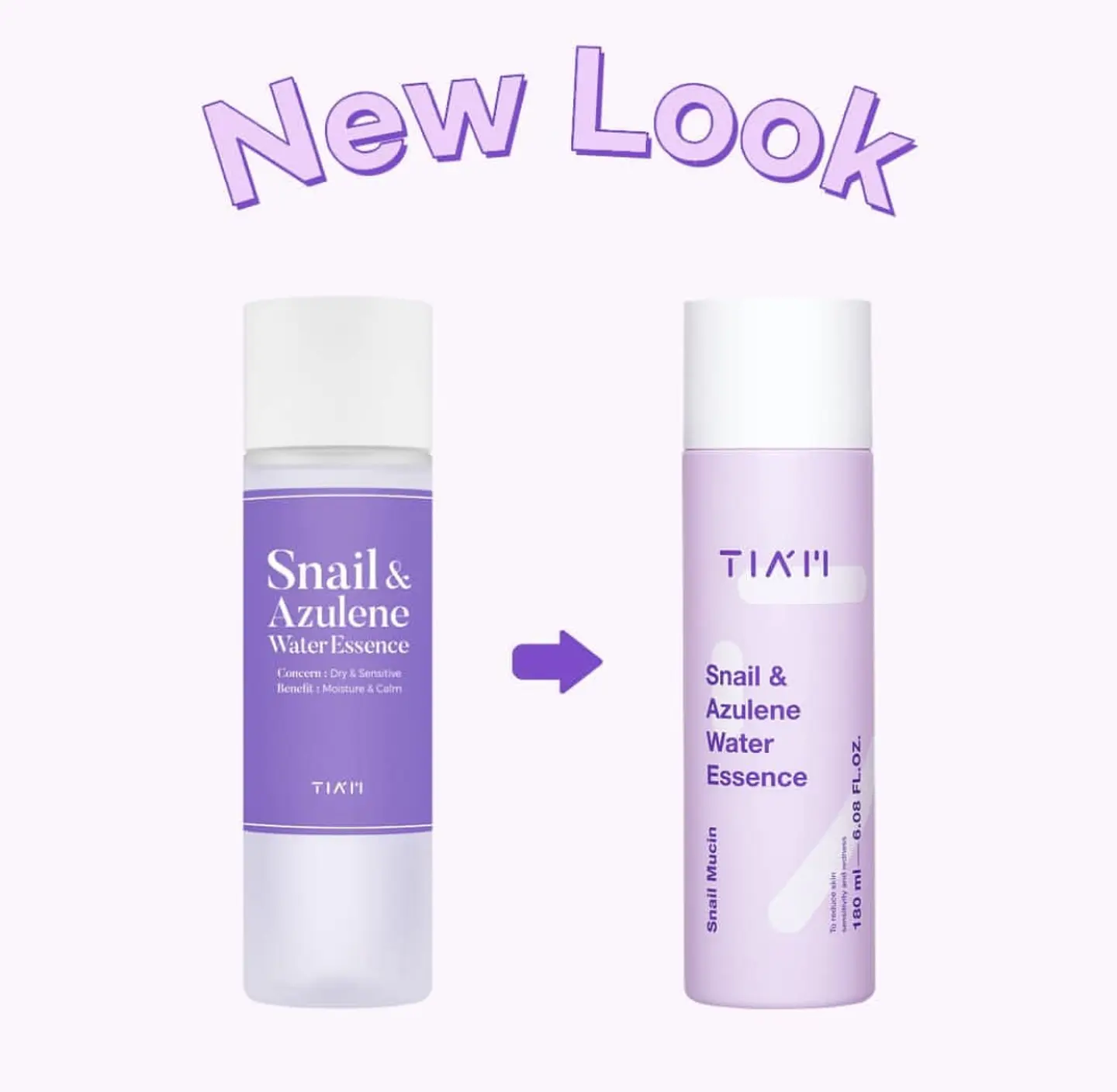 Snail & Azulene Water Essence (TIAM) - 180 ml Esencia 87% baba de caracol rosácea pieles sensibles 1