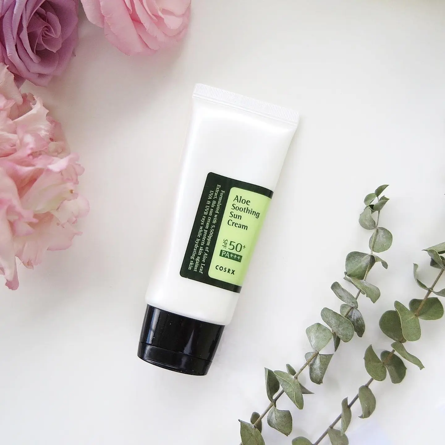 Aloe Soothing Sun Cream SPF50+/PA+++ (COSRX) - 50ml Protector solar aloe vera pieles sensibles 10