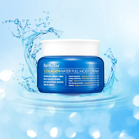 PRÓXIMAMENTE Collagen Water Full Moist Cream (Farm Stay) - 100ml Crema antiedad con colágeno