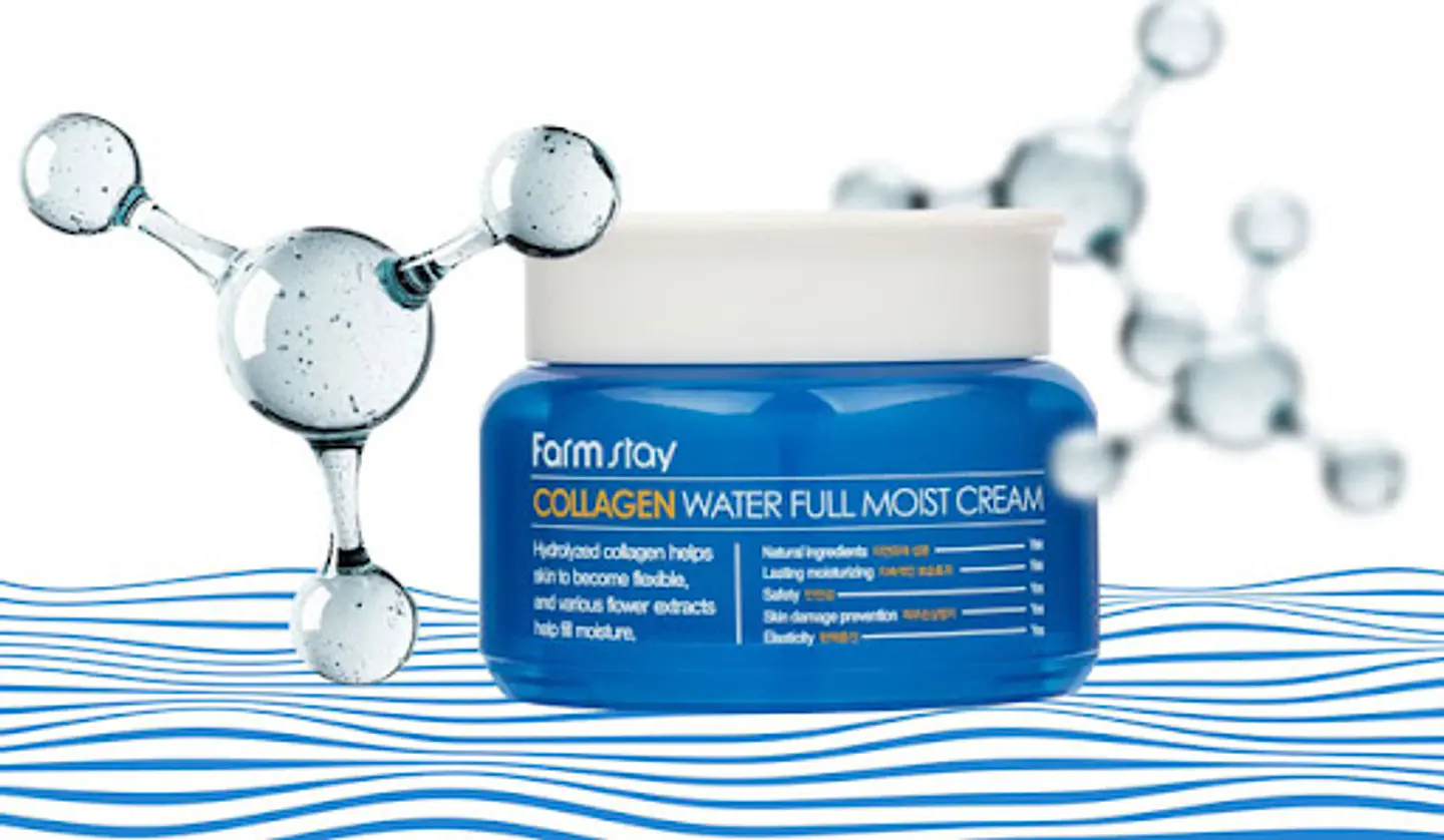 PRÓXIMAMENTE Collagen Water Full Moist Cream (Farm Stay) - 100ml Crema antiedad con colágeno 4