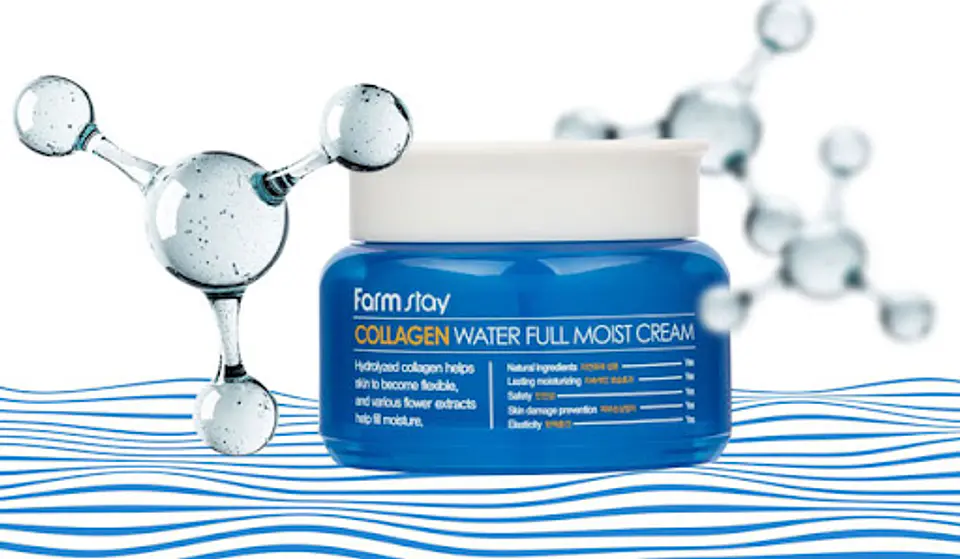 PRÓXIMAMENTE Collagen Water Full Moist Cream (Farm Stay) - 100ml Crema antiedad con colágeno 4