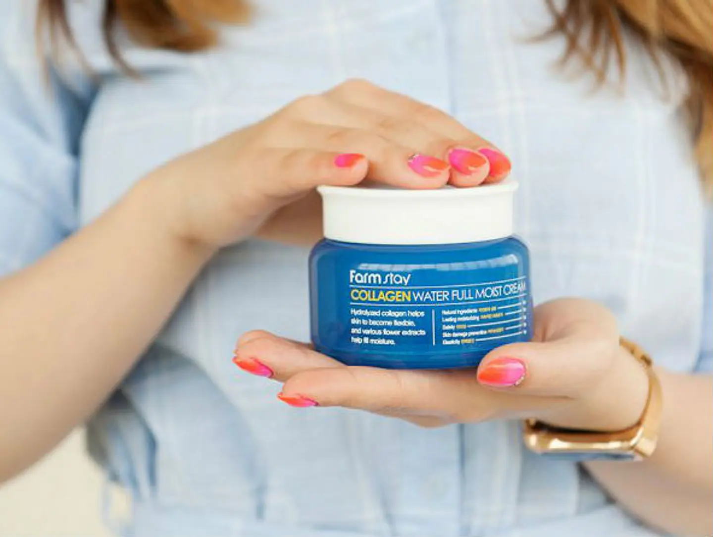 PRÓXIMAMENTE Collagen Water Full Moist Cream (Farm Stay) - 100ml Crema antiedad con colágeno 6