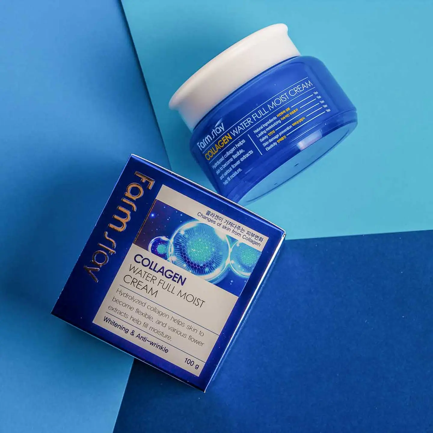 PRÓXIMAMENTE Collagen Water Full Moist Cream (Farm Stay) - 100ml Crema antiedad con colágeno 7