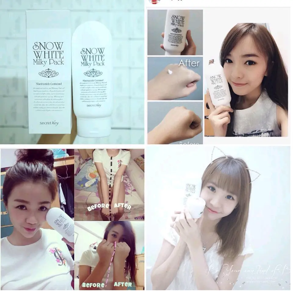 PRÓXIMAMENTE Snow White Milky Pack (Secret Key) - 200 ml Crema aclarante para cuerpo y rostro 5