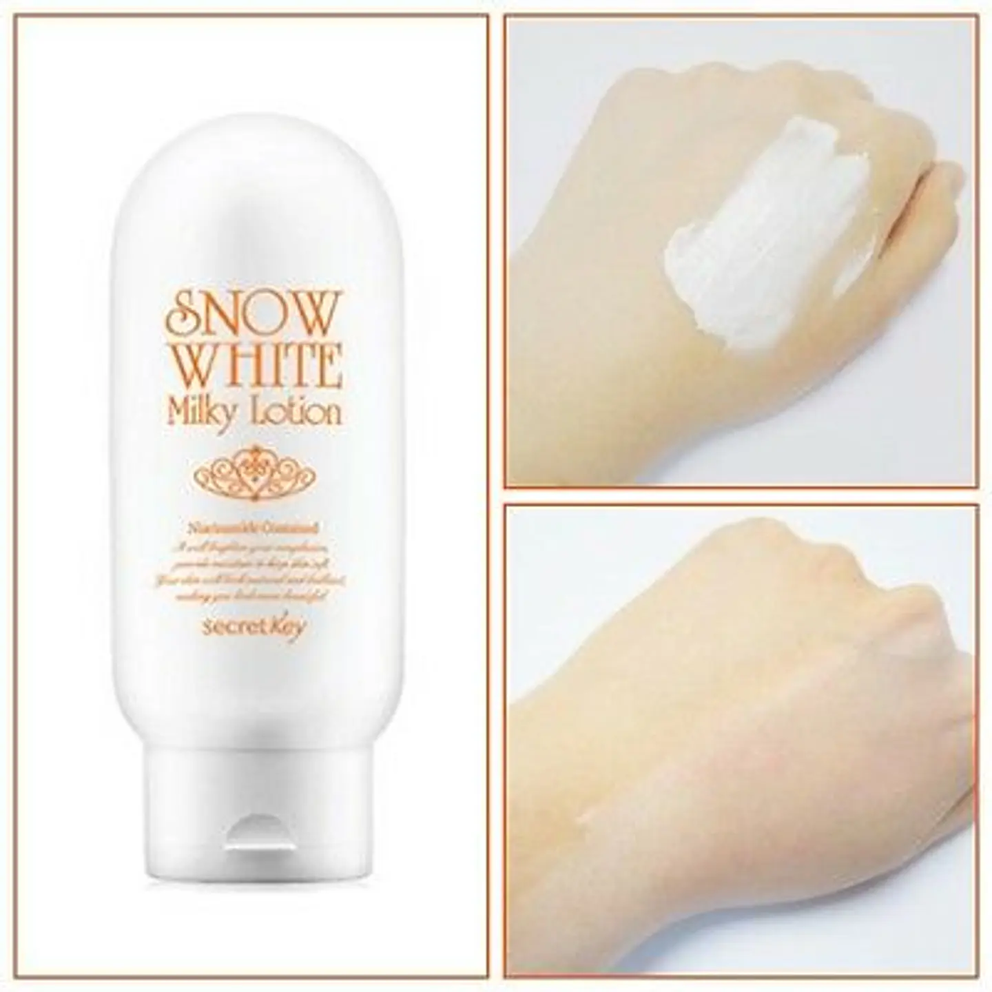 PRÓXIMAMENTE Snow White Milky Lotion (Secret Key) - 120 ml Loción aclarante para cuerpo y rostro pieles sensibles 6