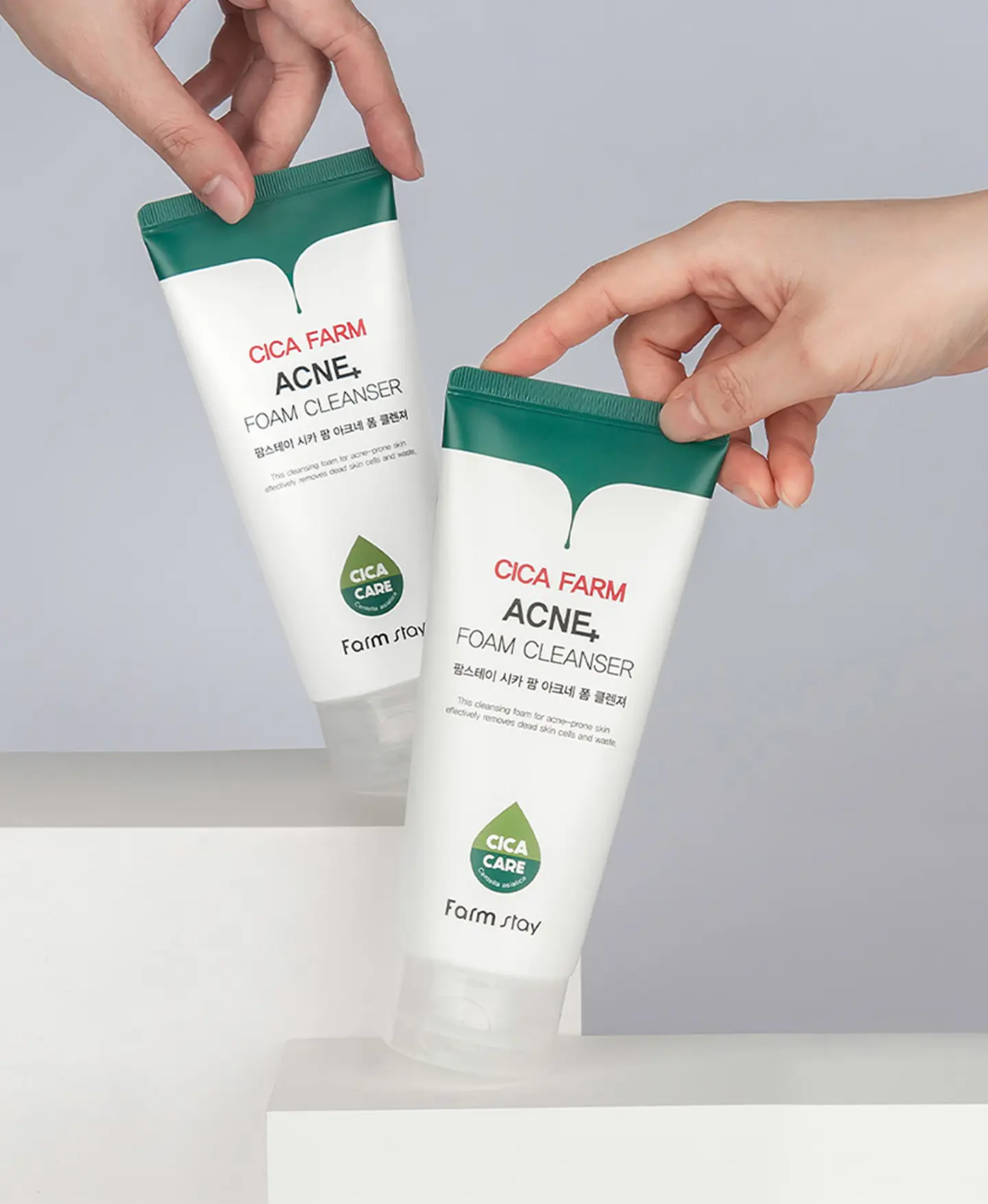 Cica Farm Nature Solution Cleansing Foam (Farm Stay) - 180ml Espuma limpiadora pieles problemáticas 6