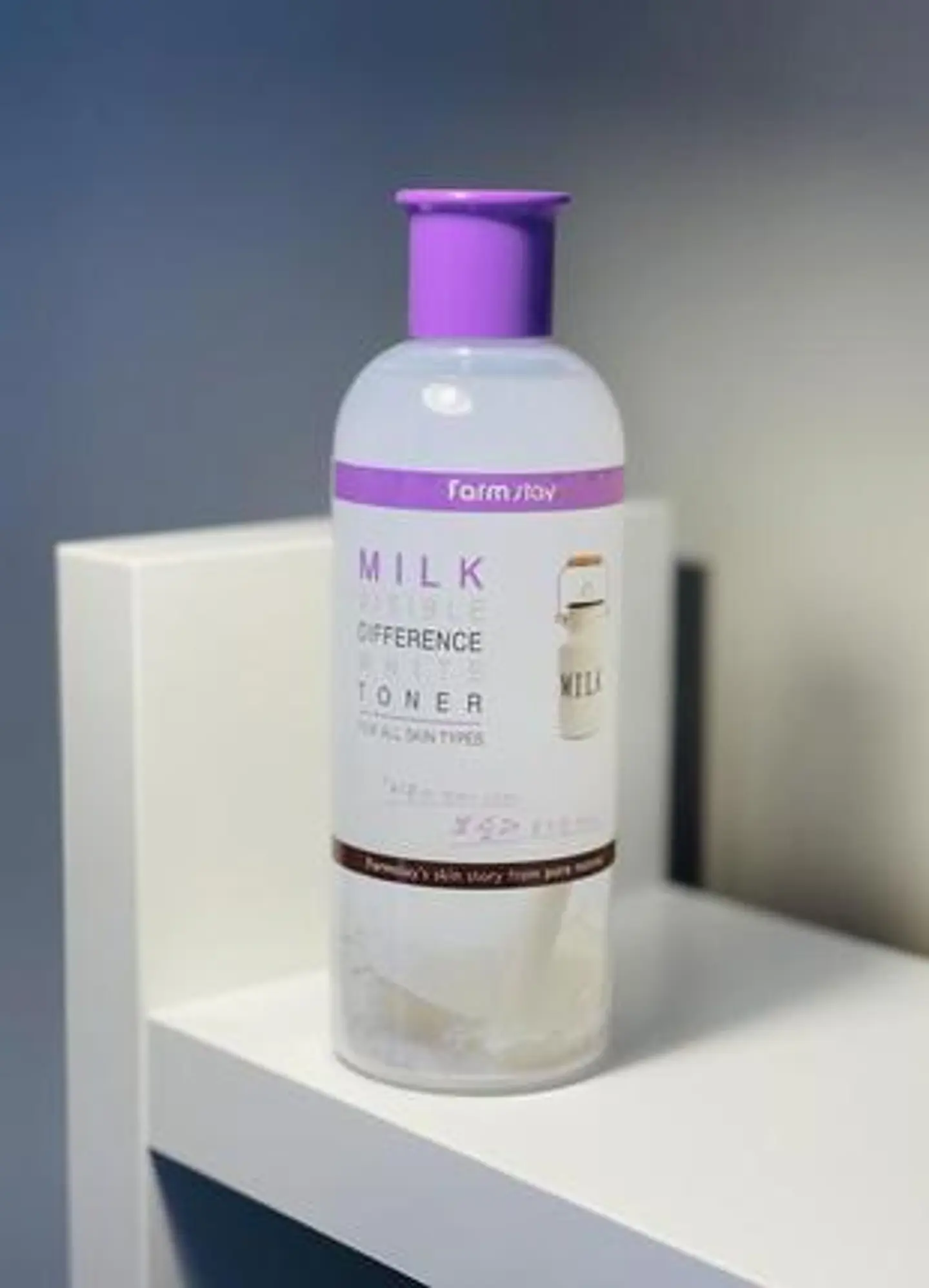 Milk Visible Difference Moisture Toner (Farm Stay) -350 ml Tónico aclarante y nutritivo de leche 5