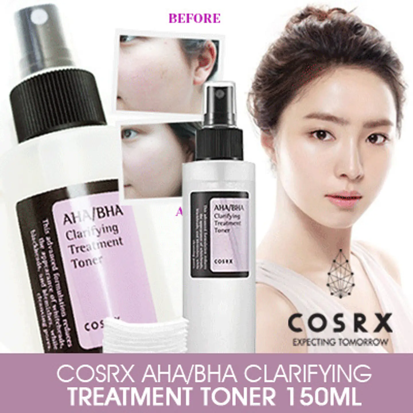 AHA/BHA Clarifying Treatment Toner (COSRX) - 150ml Tónico exfoliante, aclarante 1