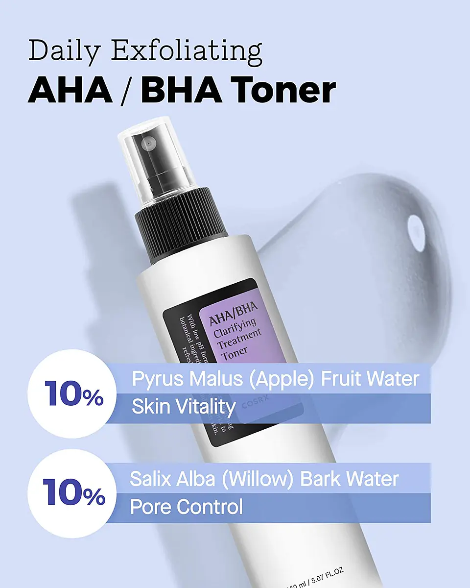 AHA/BHA Clarifying Treatment Toner (COSRX) - 150ml Tónico exfoliante, aclarante 2