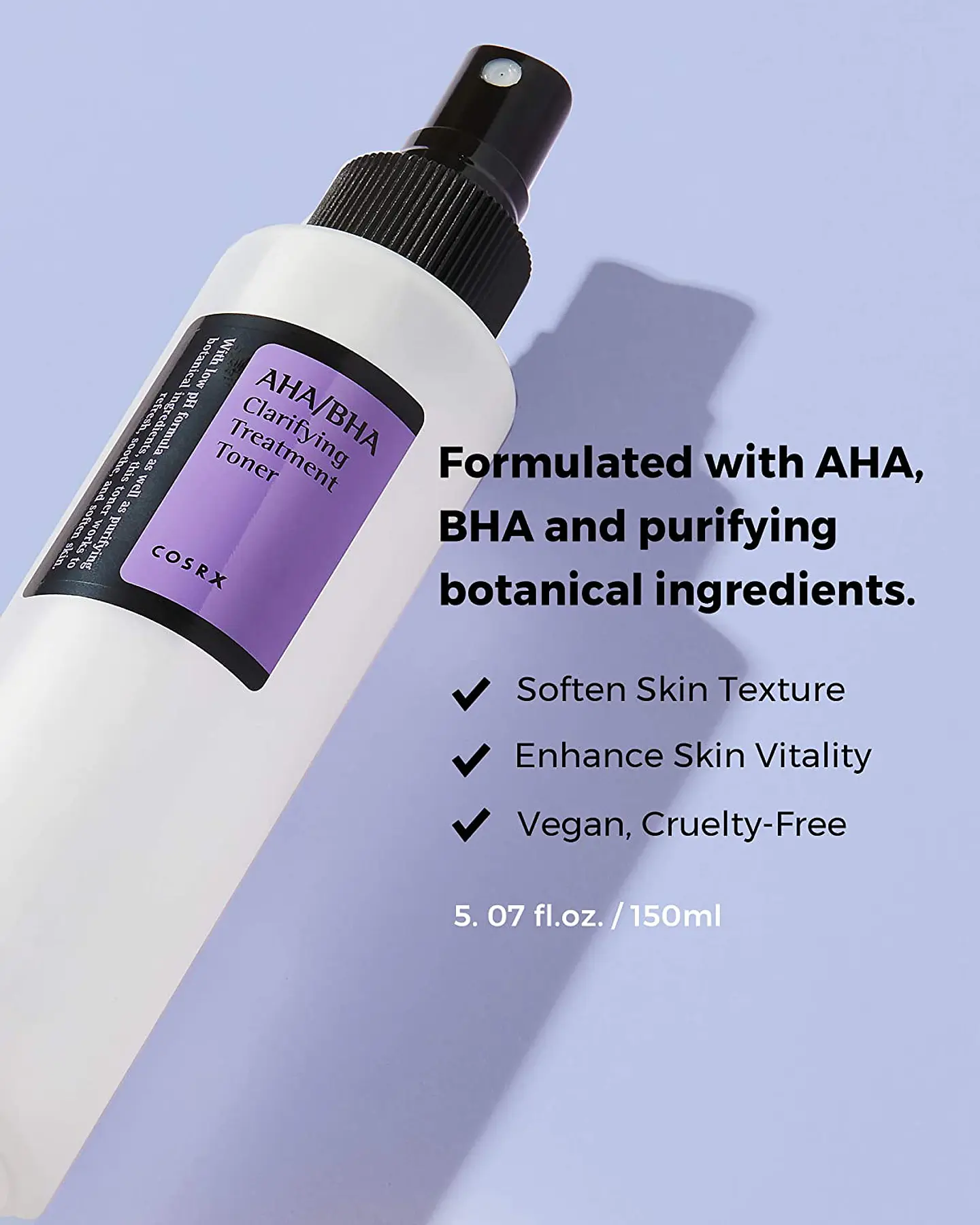 AHA/BHA Clarifying Treatment Toner (COSRX) - 150ml Tónico exfoliante, aclarante 3