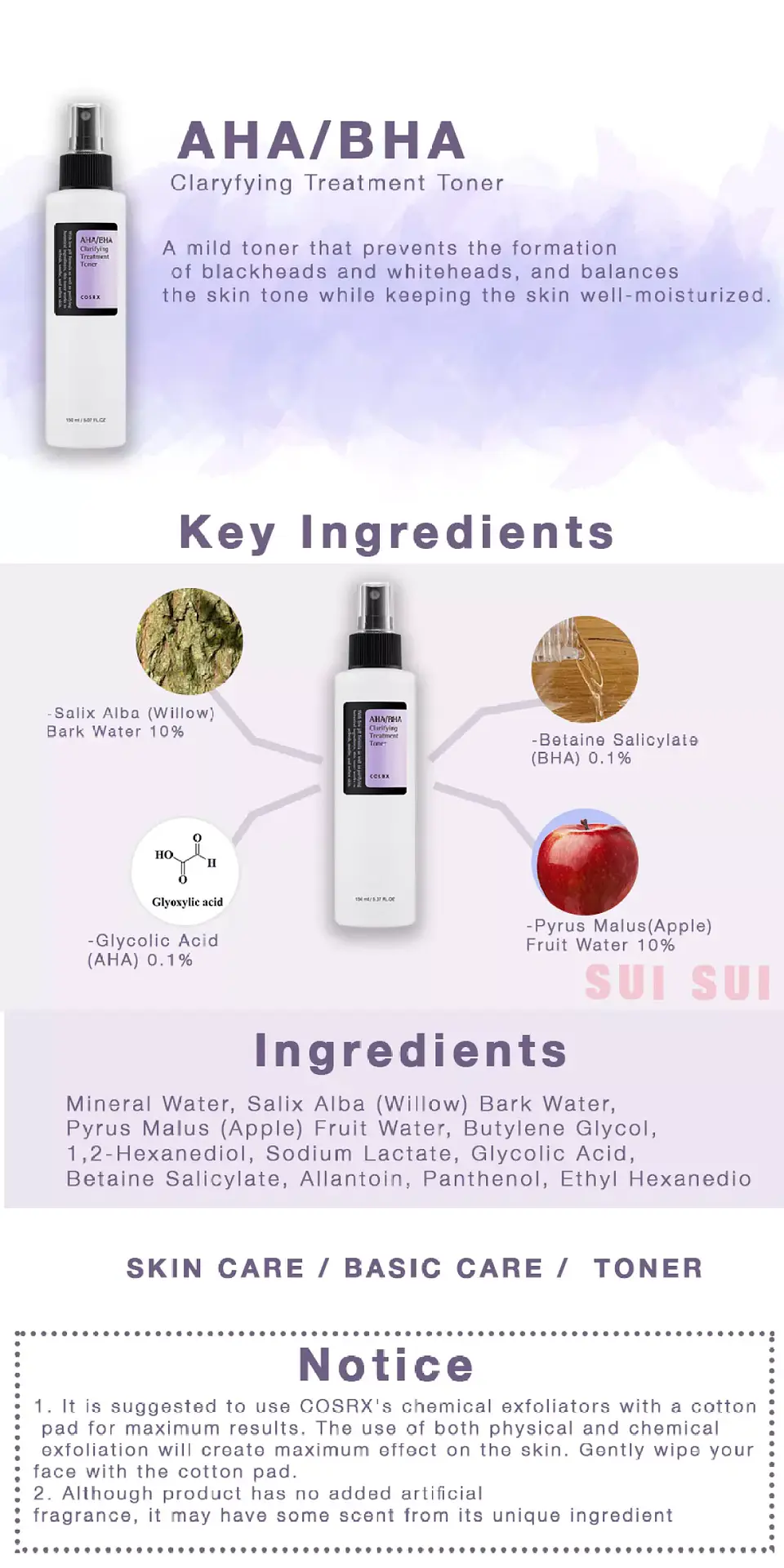 AHA/BHA Clarifying Treatment Toner (COSRX) - 150ml Tónico exfoliante, aclarante 7
