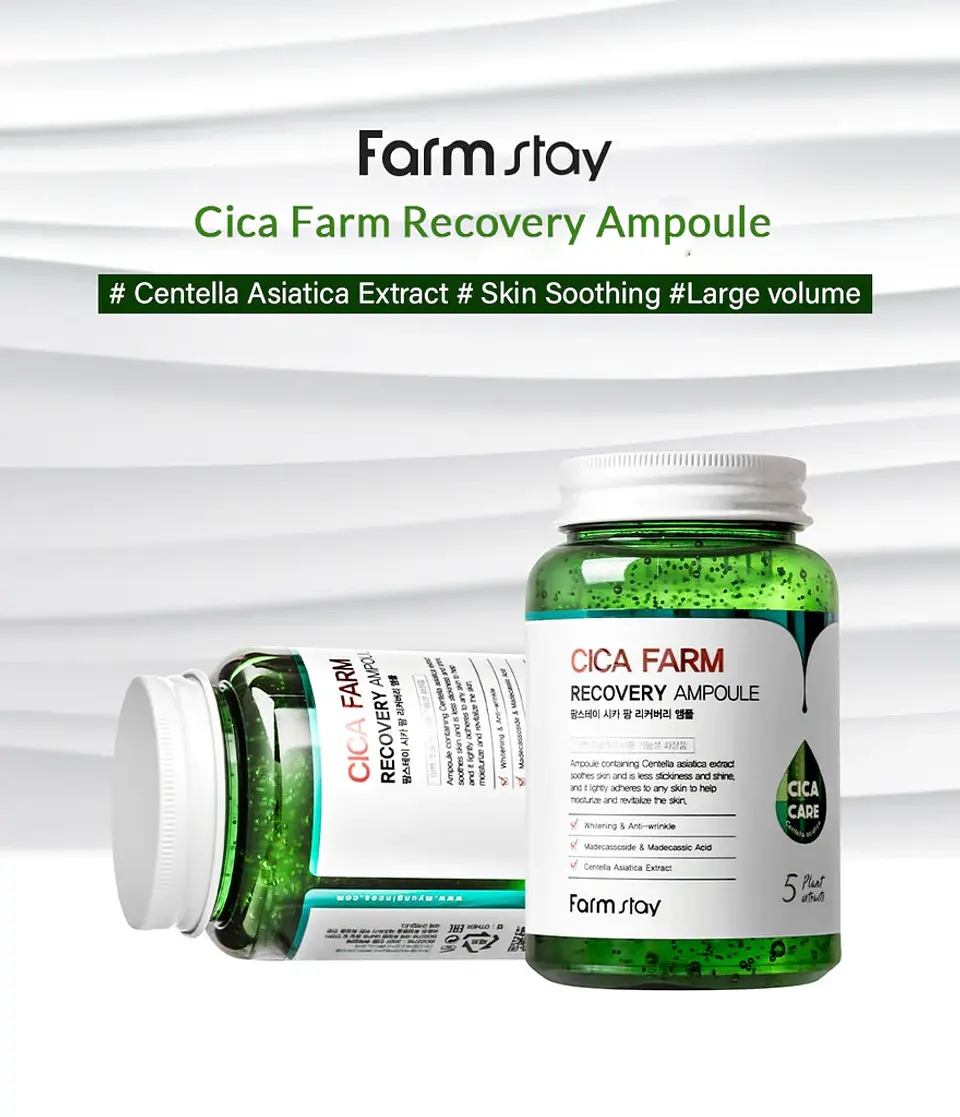 PRÓXIMAMENTE Cica Farm Recovery Ampoule (Farm Stay) -250ml Serum centella asiática 7