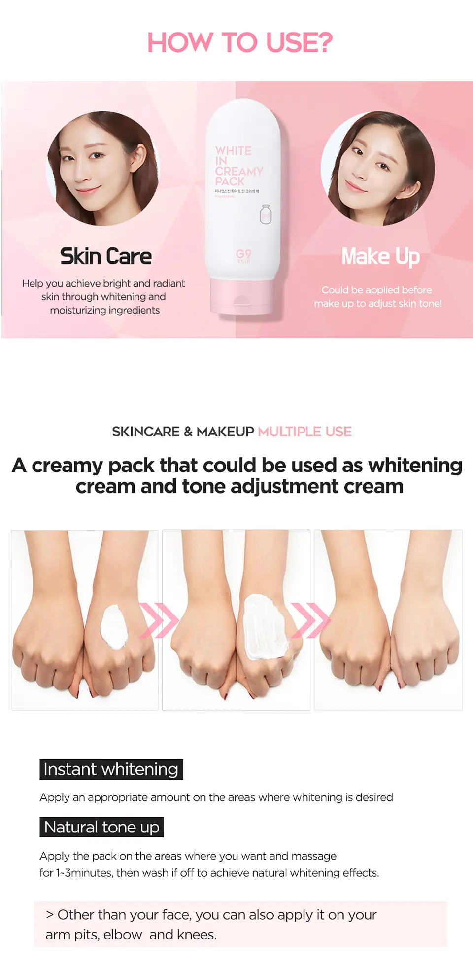 PRÓXIMAMENTE White in Creamy Pack (G9 Skin) - 200ml Mascarilla aclarante  4