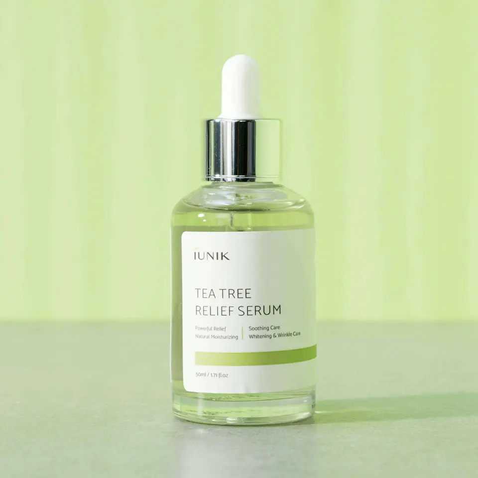 Tea Tree Relief Serum (IUNIK) -50ml Serum 67% árbol de té y 19,5% centella asiática, pieles mixtas, grasas, problemáticas 2