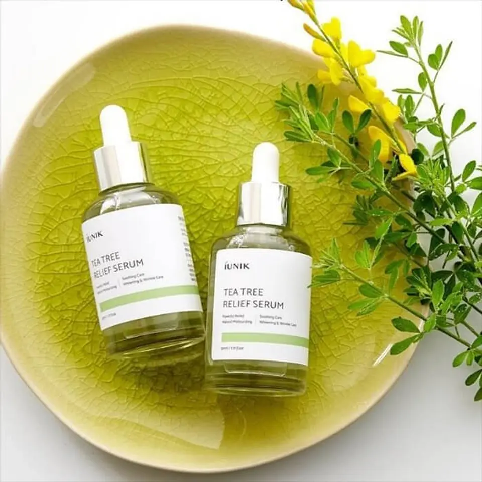 Tea Tree Relief Serum (IUNIK) -50ml Serum 67% árbol de té y 19,5% centella asiática, pieles mixtas, grasas, problemáticas 6