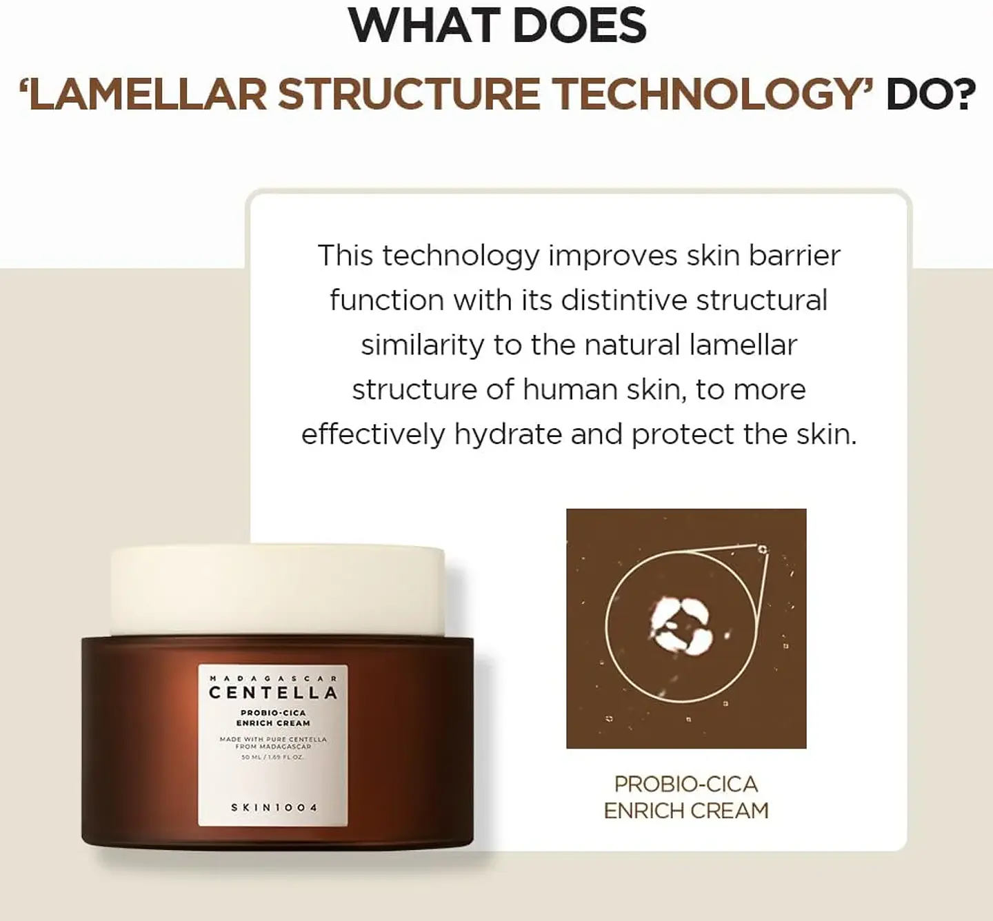 Madagascar Centella Probio-Cica Enrich Cream (SKIN1004) - 50mlCrema antiedad con probióticos y centella asiática 6