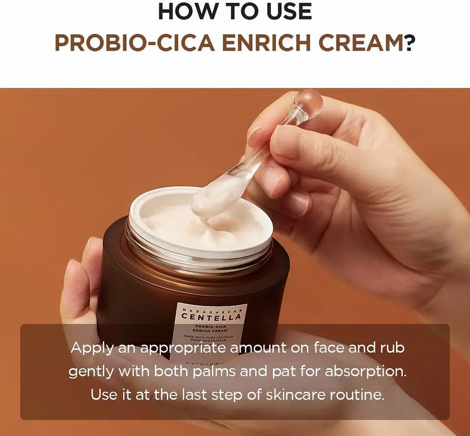 Madagascar Centella Probio-Cica Enrich Cream (SKIN1004) - 50mlCrema antiedad con probióticos y centella asiática 7