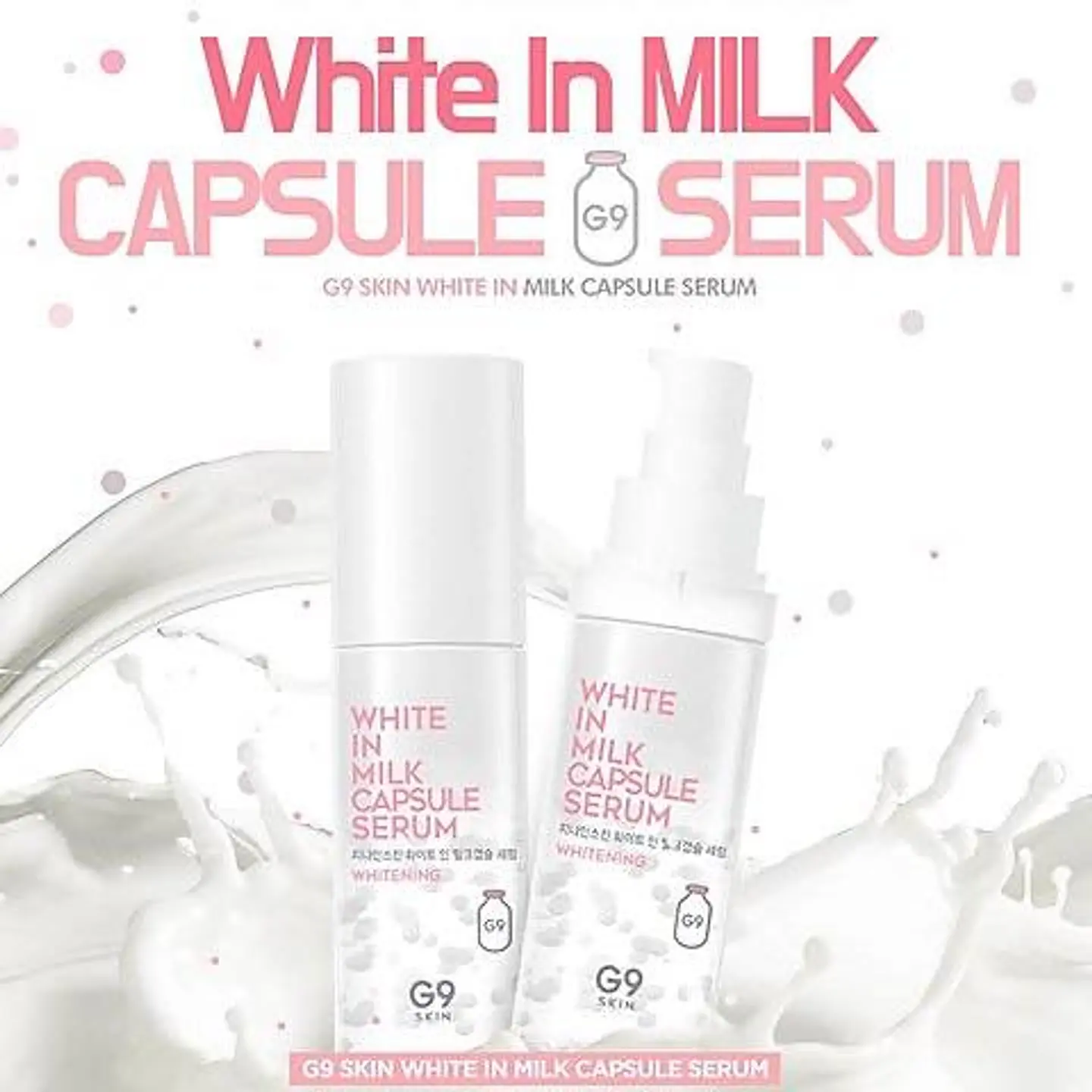 PRÓXIMAMENTE White in Milk Capsule Serum (G9 Skin) - 30ml Serum aclarante con proteínas de leche 1