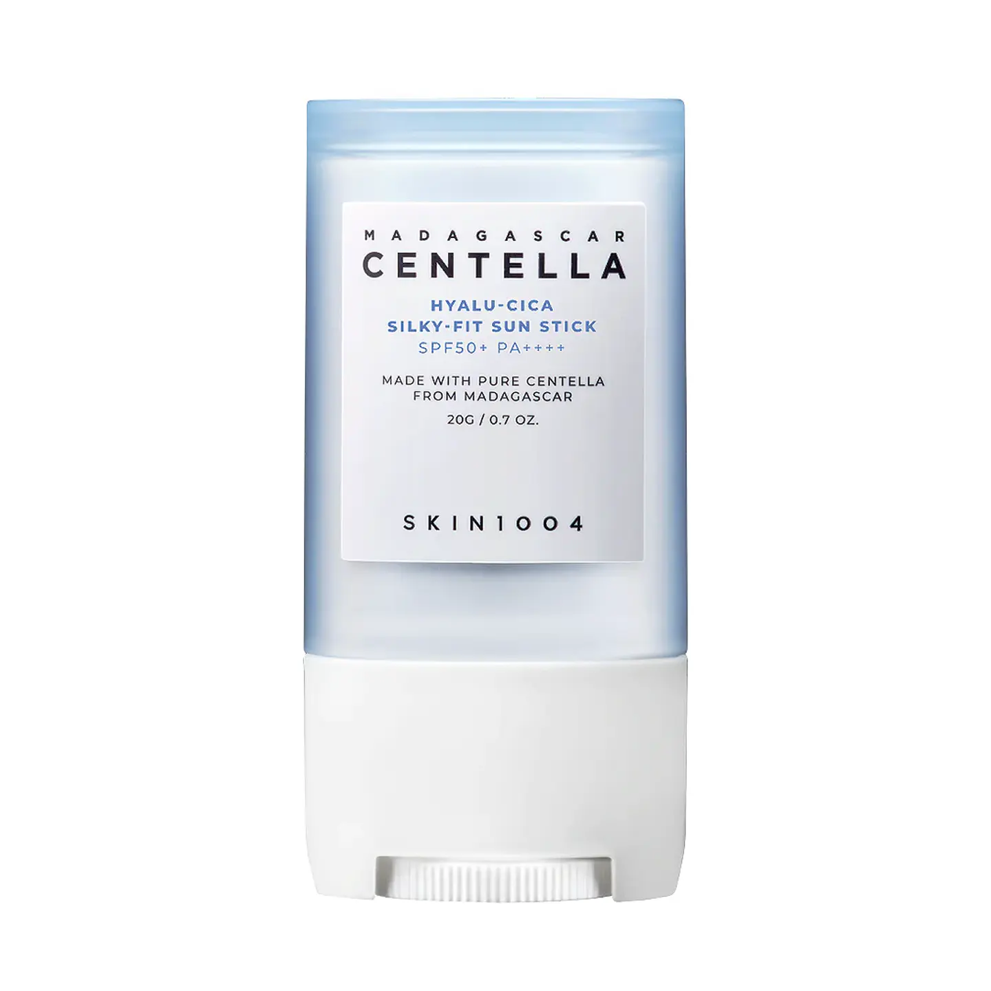 Madagascar Centella Silky-Fit Sun Stick SPF50+ PA++++  (SKIN1004) - 20gr Protector solar en barra pieles sensibles con ácido hialurónico y centella asiática 1