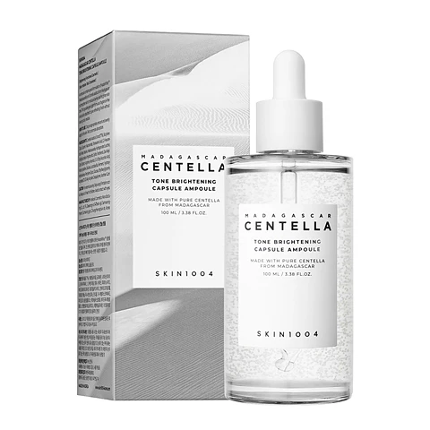 Madagascar Centella Tone Brightening Capsule Ampoule (SKIN1004) - 100ml Serum calmante y aclarante con 77% centella y 4% niacinamida