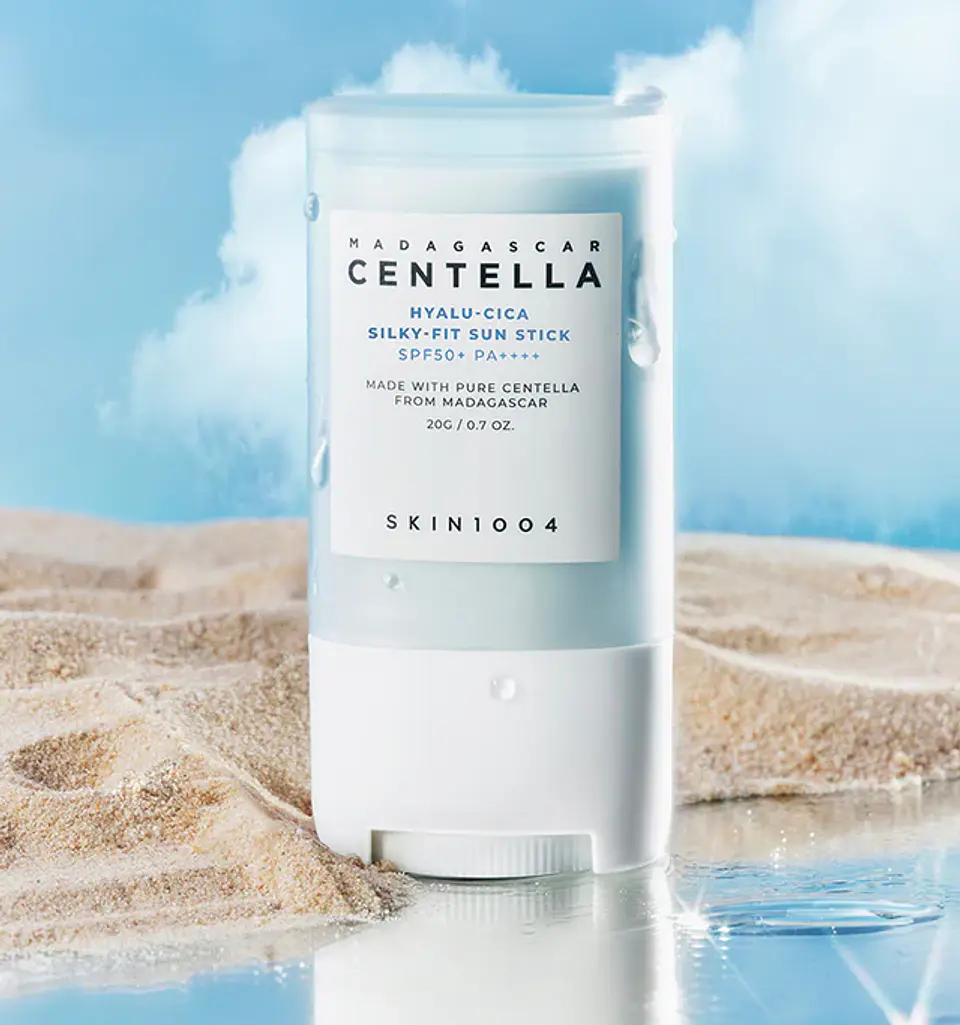 Madagascar Centella Silky-Fit Sun Stick SPF50+ PA++++  (SKIN1004) - 20gr Protector solar en barra pieles sensibles con ácido hialurónico y centella asiática 7