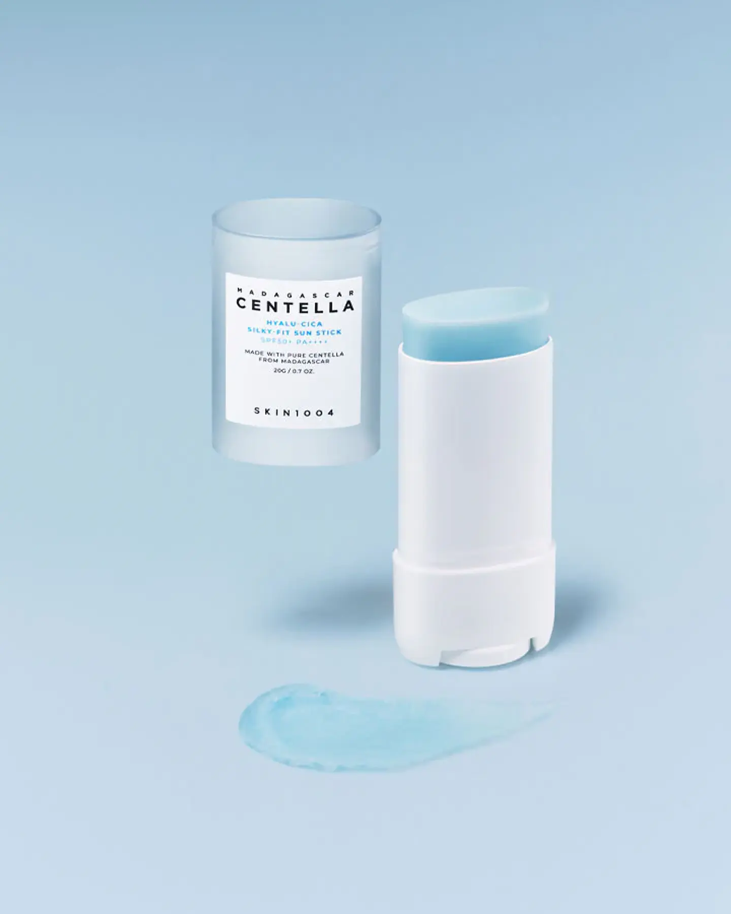 Madagascar Centella Silky-Fit Sun Stick SPF50+ PA++++  (SKIN1004) - 20gr Protector solar en barra pieles sensibles con ácido hialurónico y centella asiática 9