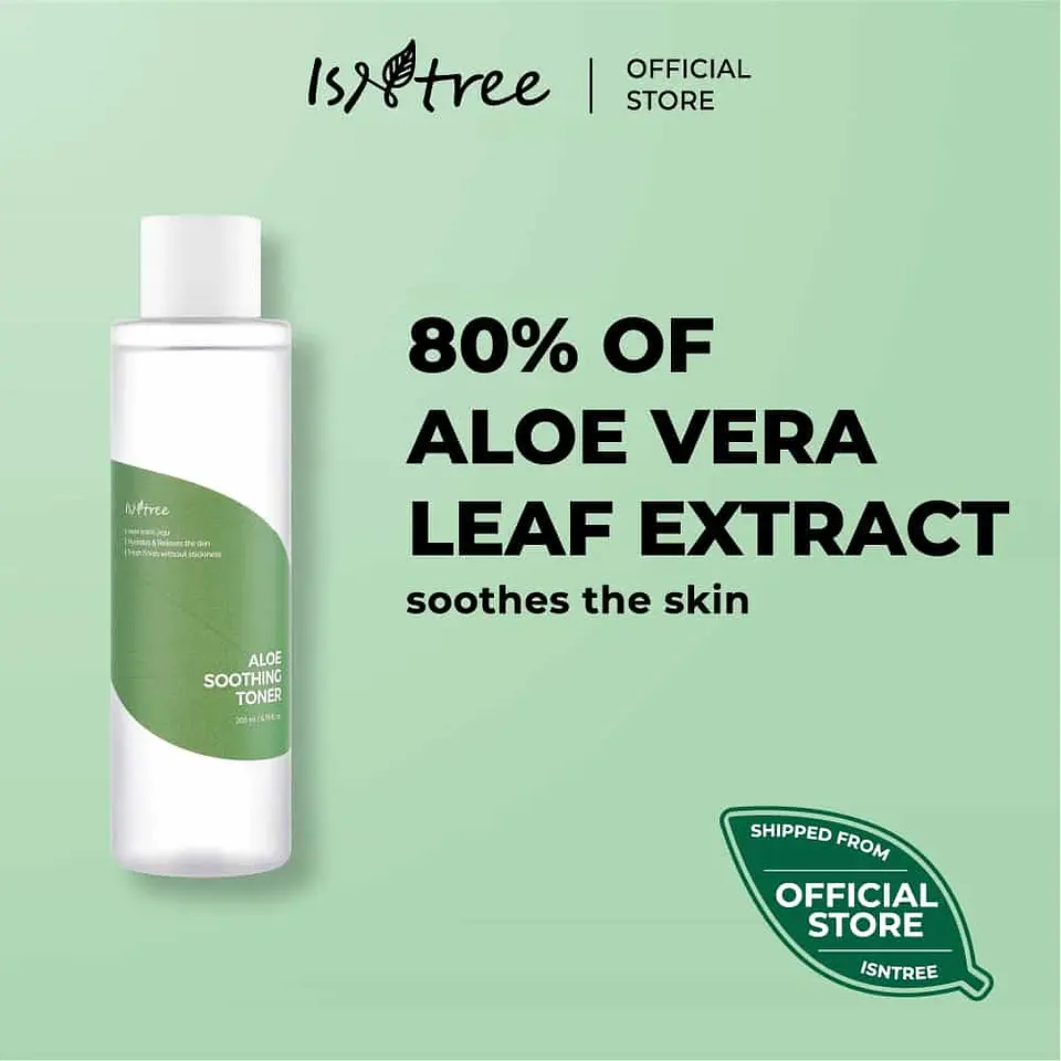 Aloe Soothing Toner (Isntree) -200ml Tónico 80% aloe vera 2