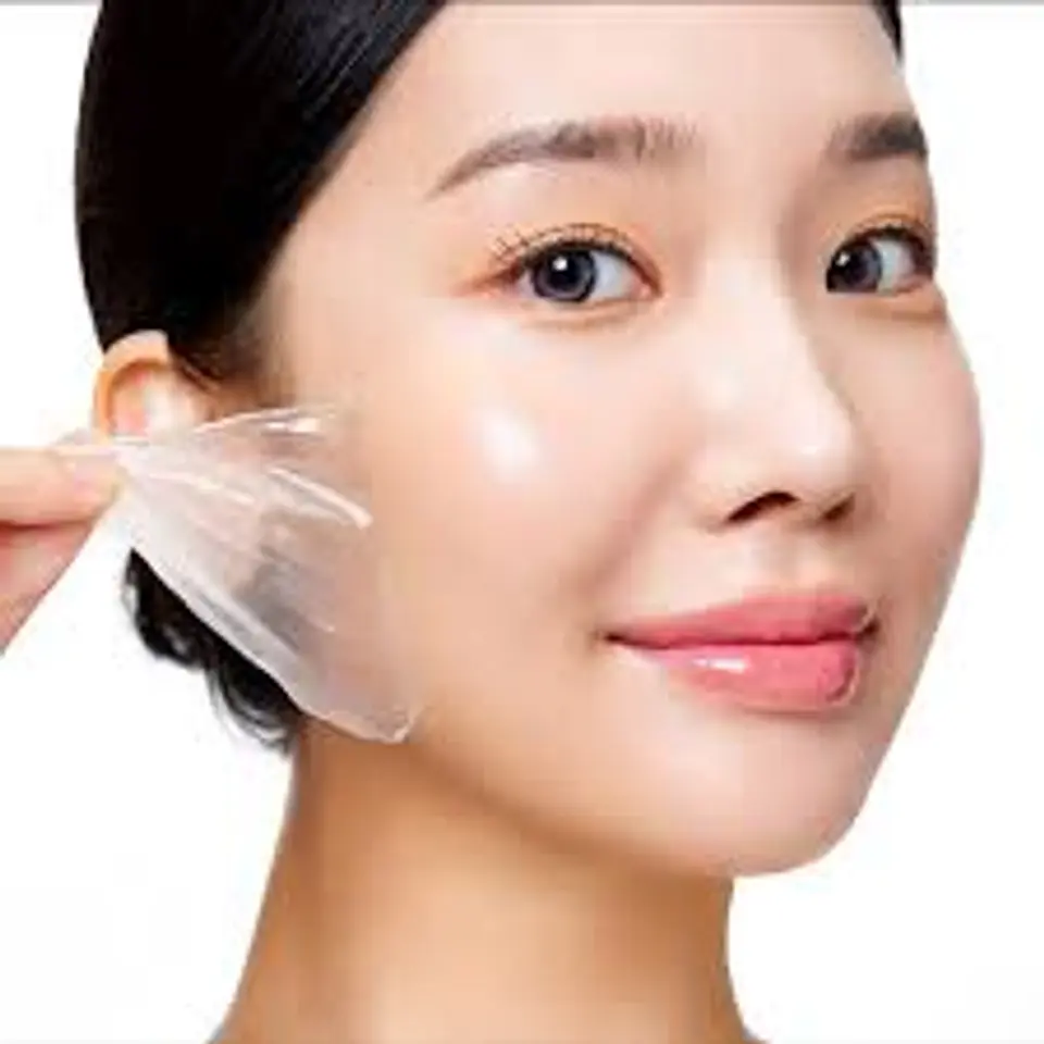 Collagen Glass Skin Mask (Mixsoon)  -80ml Mascarilla de colágeno iluminadora efecto glow 2