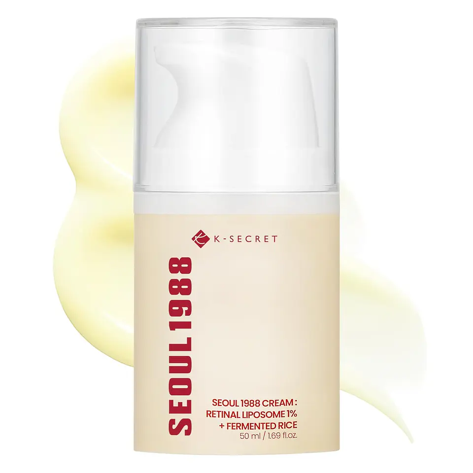 Seoul 1988 Cream : Retinal Liposome 1% + Fermented Rice  (K-Secret) - 50ml Crema antiedad y antimanchas con retinal y arroz 1