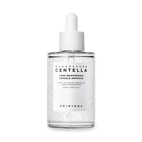 Madagascar Centella Tone Brightening Capsule Ampoule (SKIN1004) - 50ml Serum calmante y aclarante con 77% centella y 4% niacinamida- COPIA