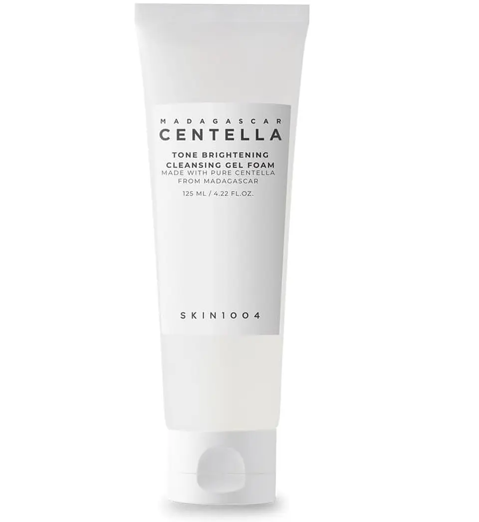 Madagascar Centella Tone Brightening Cleansing Gel Foam (SKIN1004) -125ml Espuma limpiadora calmante y aclarante 1