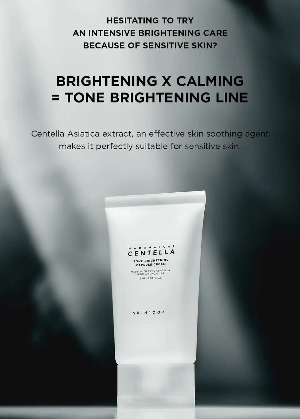 Madagascar Centella Tone Brightening Capsule Cream (SKIN1004) -75ml  Crema aclarante con niacinamida y ácido tranexámico 2