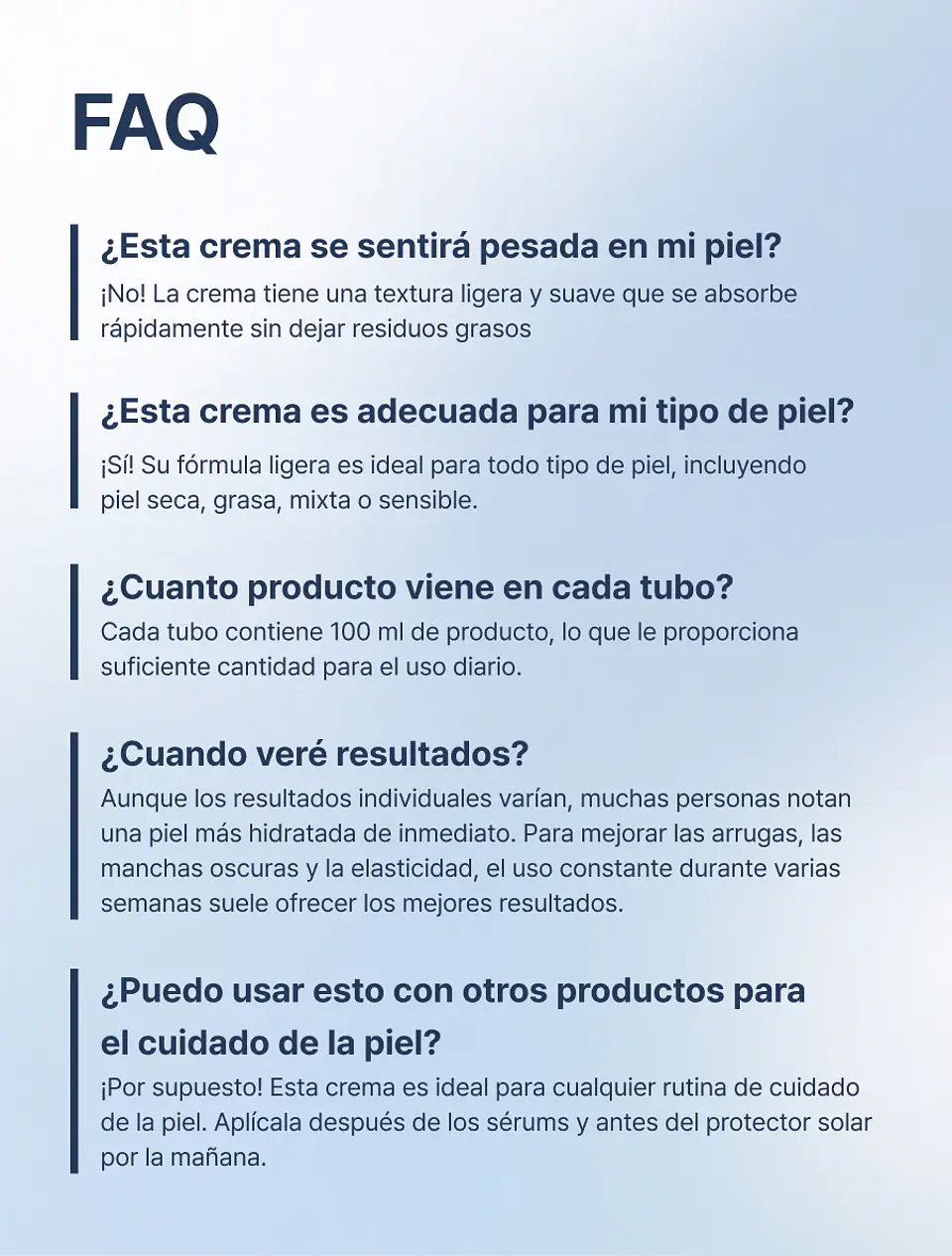 Youthful Formula™ Ultimate Moisturizing Cream (NIDA) - Crema antiedad con colágeno, péptidos, niacinamida y centella asiática 10