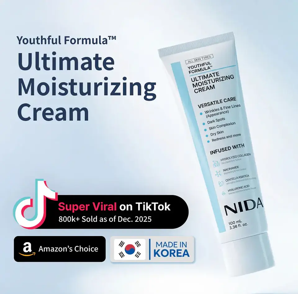 Youthful Formula™ Ultimate Moisturizing Cream (NIDA) - Crema antiedad con colágeno, péptidos, niacinamida y centella asiática 3