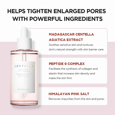 Madagascar Centella Poremizing Fresh Ampoule (SKIN1004) - 100ml Serum poros dilatados