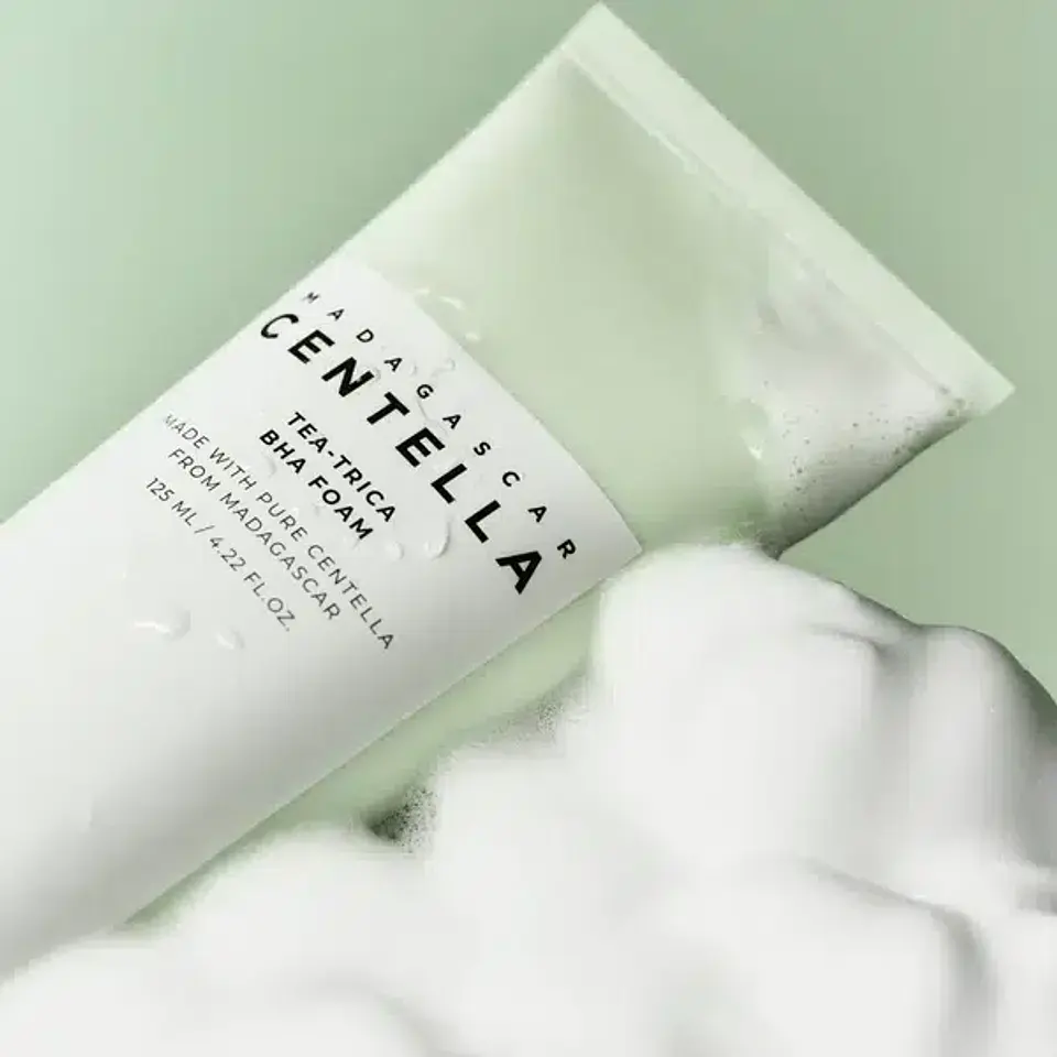 Madagascar Centella Tea-Trica Bha Foam (SKIN1004) - 125ml Espuma limpiadora pieles grasas y con acné 9
