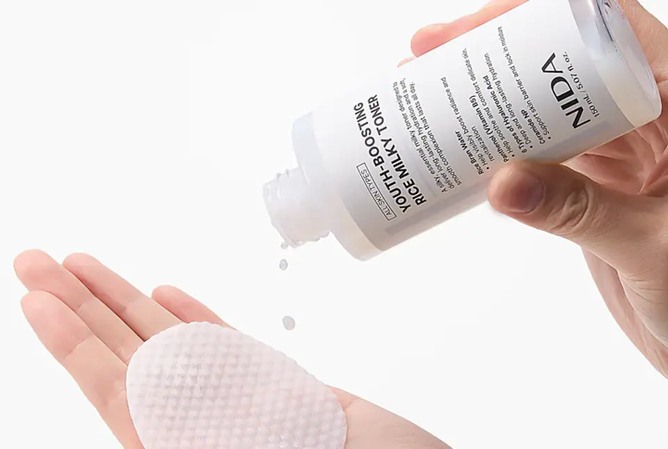 Youth-Boosting Rice Milky Toner (NIDA) - 150ml Tónico aclarante e hidratante con extracto de arroz y niacinamida 3