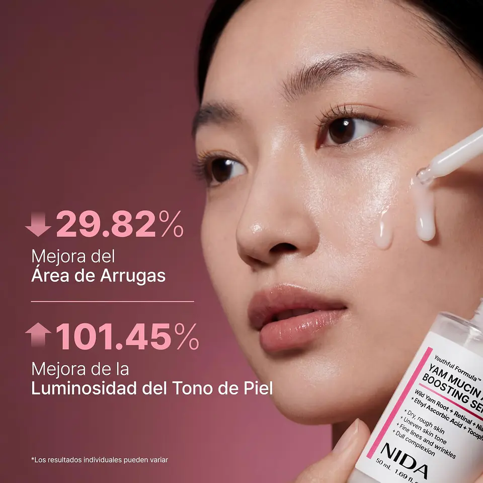 Youthful Formula™ Yam Mucin ABCE Boosting Serum (NIDA) - 50 ml Serum antiedad y regenerador con vitaminas A, B, C, E y retinal 6
