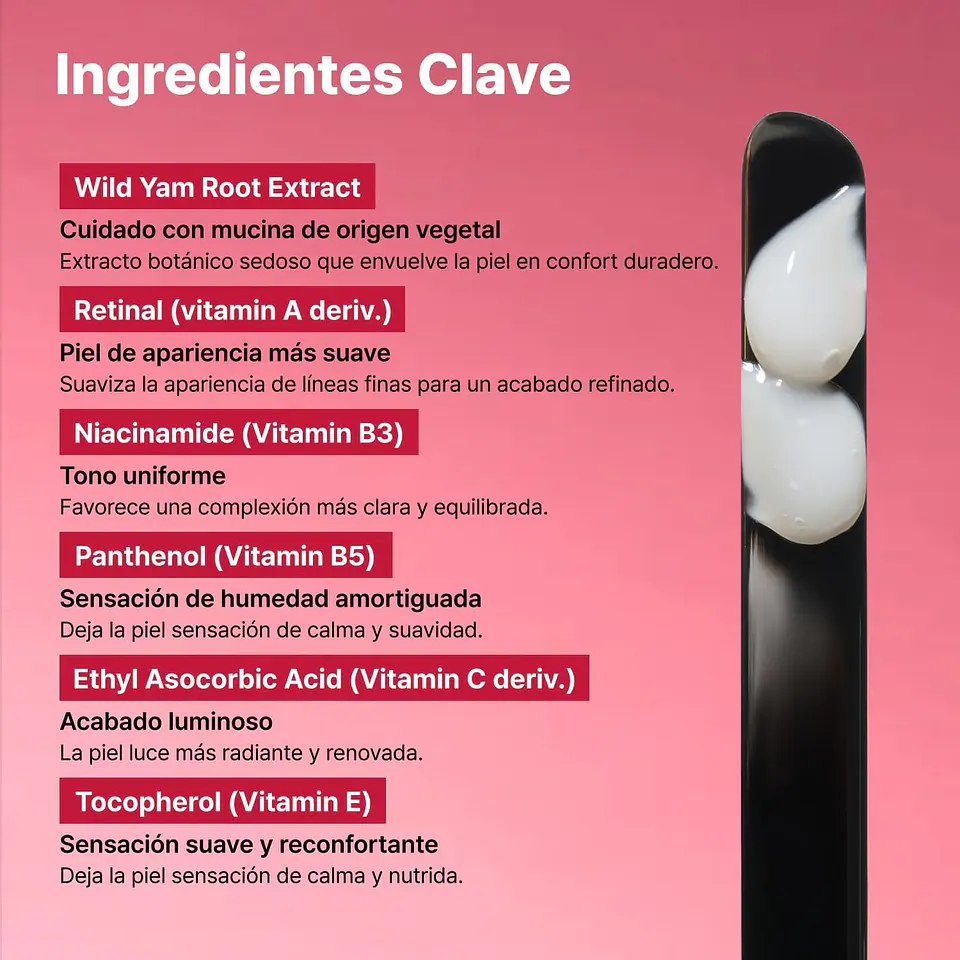 Youthful Formula™ Yam Mucin ABCE Cream (NIDA) - 55ml Crema antiedad y reparadora con vitaminas A, B, C y E y retinal 6