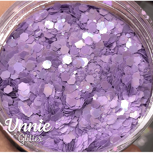Glitter chunky Lila Vivo solid  