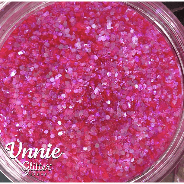 Glitter escamas de sirena Pink Venom 