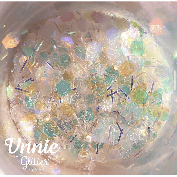 Glitter Mix lemon stars  