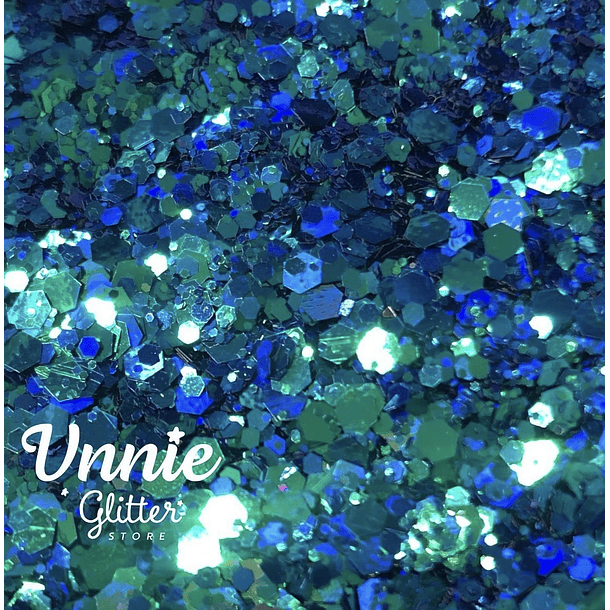 Glitter chameleon Capri  