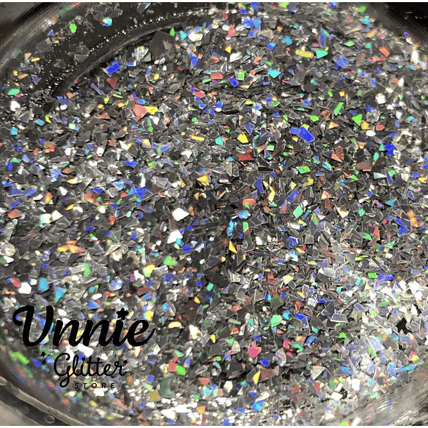 Glitter Sparkle Silver holo  