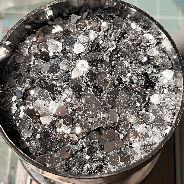 Glitter chunky metalizado 2 