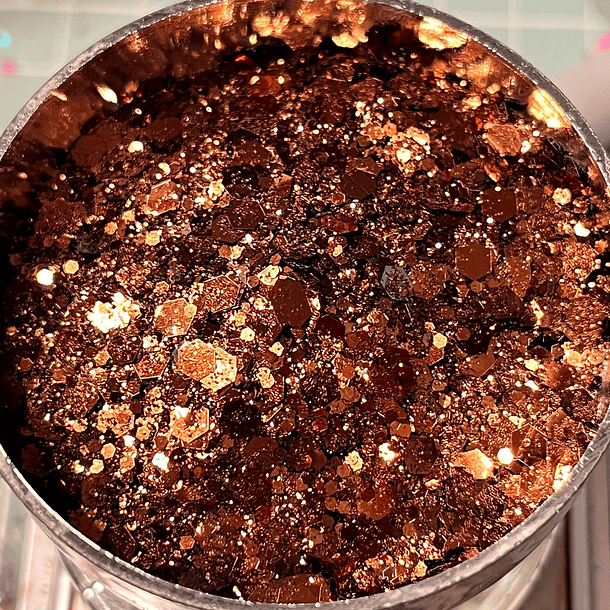 Glitter chunky metalizado 8 
