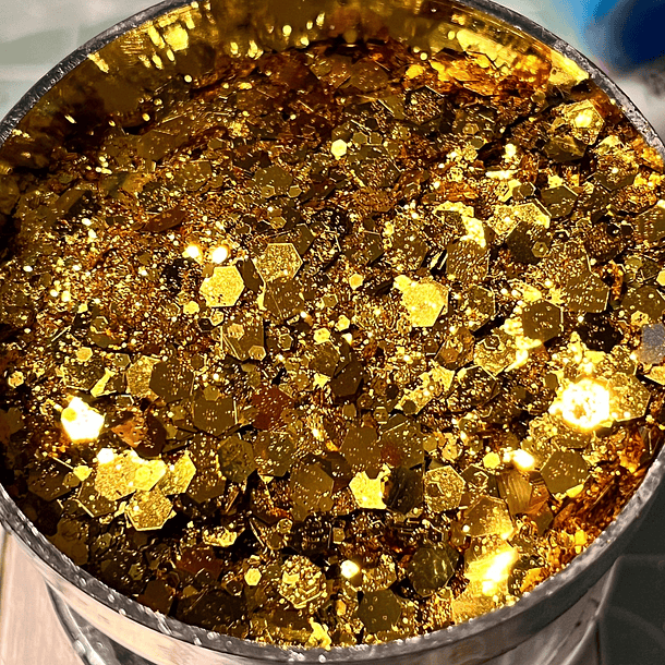 Glitter chunky metalizado 6 